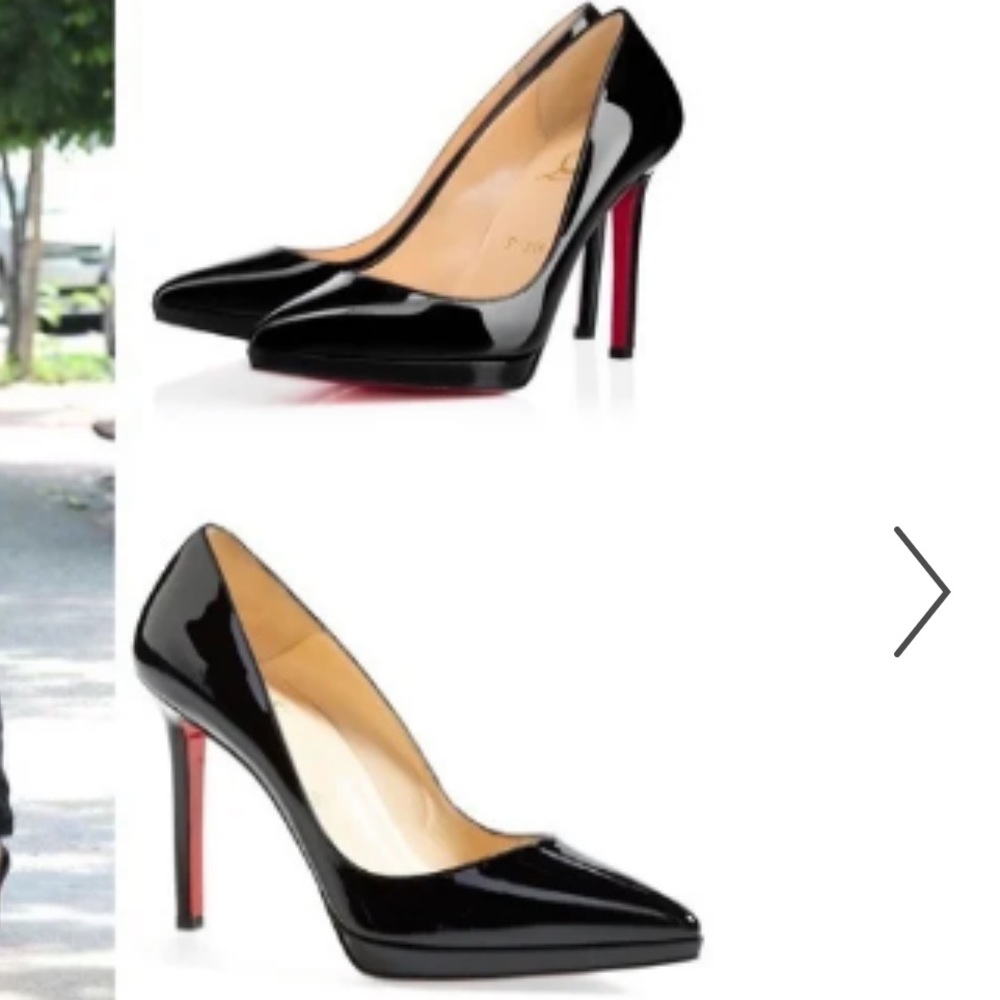Christian Louboutin Leather Pigalle Plato 100 Platform Pumps